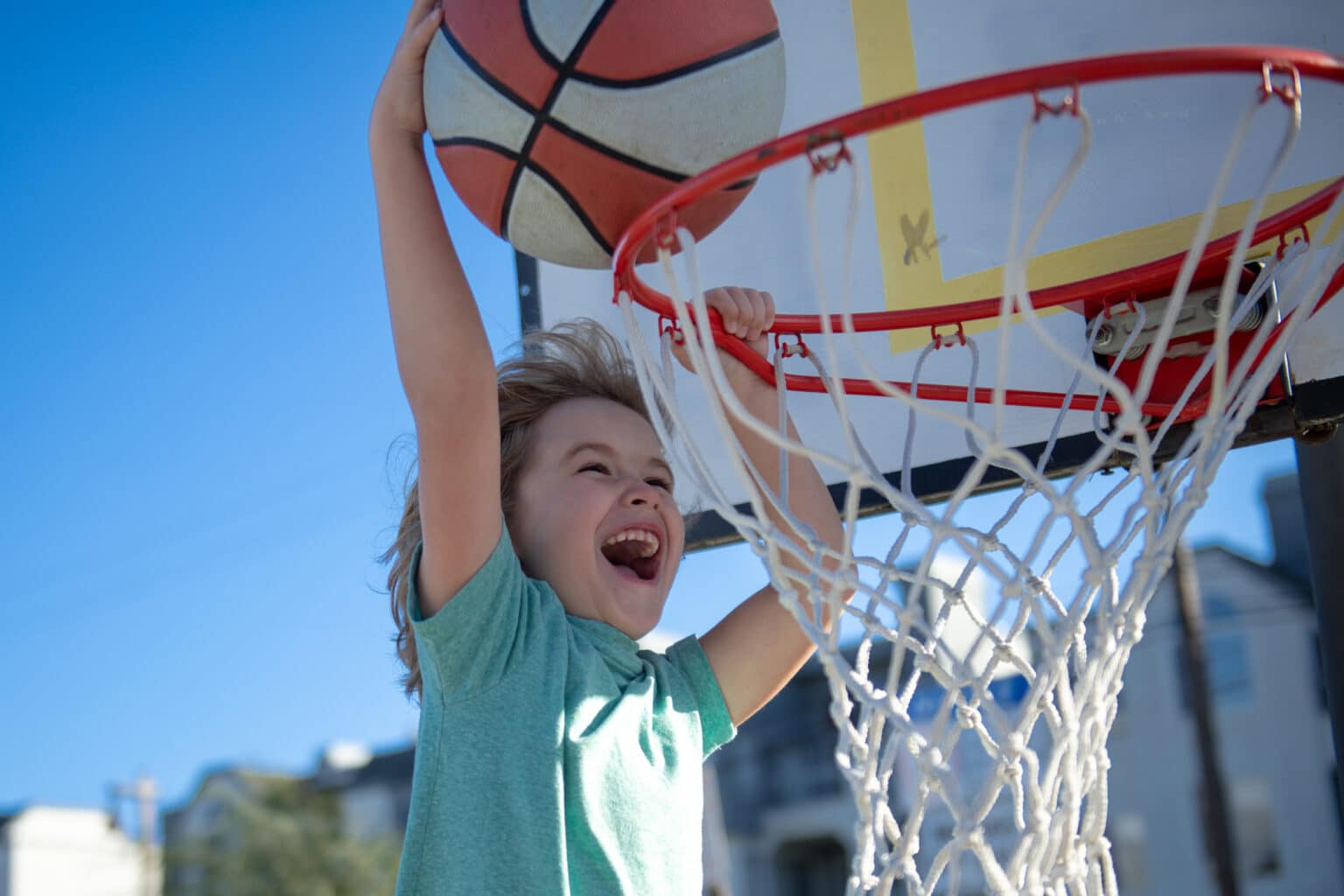 Basketball stander og basketkurv test