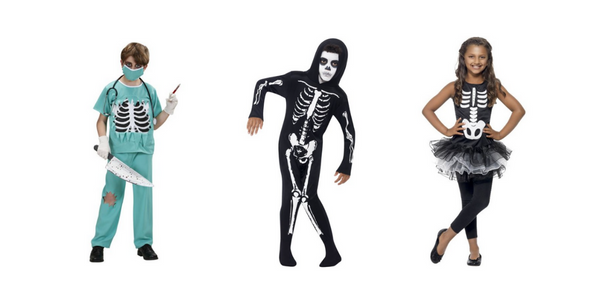Skelet kostumer til halloween